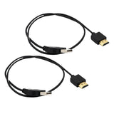 Maxbell 2x USB 2.0 Male to HDMI Male Charger Cable Splitter Adapter 50cm