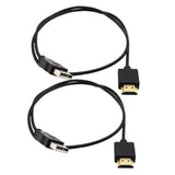 Maxbell 2x USB 2.0 Male to HDMI Male Charger Cable Splitter Adapter 50cm