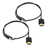 Maxbell 2x USB 2.0 Male to HDMI Male Charger Cable Splitter Adapter 50cm