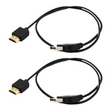 Maxbell 2x USB 2.0 Male to HDMI Male Charger Cable Splitter Adapter 50cm