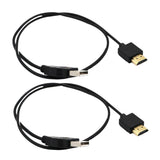 Maxbell 2x USB 2.0 Male to HDMI Male Charger Cable Splitter Adapter 50cm