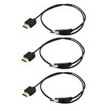 Maxbell 3x USB 2.0 Male to HDMI Male Charger Cable Splitter Adapter 50cm