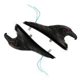 Maxbell 2x Motorcycle Front Fender Light Eagle Face Ornament Eyes Light Frame