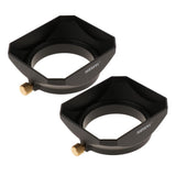 Maxbell 2x 49mm DSLR Mirrorless Camera Lens Hood Square Protector  Kit