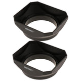 Maxbell 2x 49mm DSLR Mirrorless Camera Lens Hood Square Protector  Kit