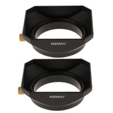 Maxbell 2x 49mm DSLR Mirrorless Camera Lens Hood Square Protector  Kit