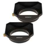 Maxbell 2x 49mm DSLR Mirrorless Camera Lens Hood Square Protector  Kit