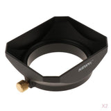 Maxbell 2x 49mm DSLR Mirrorless Camera Lens Hood Square Protector  Kit