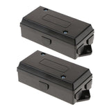 Maxbell 2x 7 Way Trailer Wire Junction Box Camper Truck Proof RV Light Cord Plug