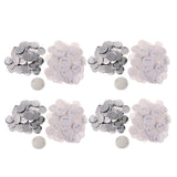 Maxbell 400 Sets Button Parts for Badge Maker Machine Clip Pin Top/Bottom Cover