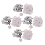Maxbell 400 Sets Button Parts for Badge Maker Machine Clip Pin Top/Bottom Cover