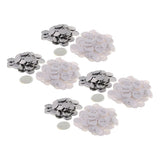 Maxbell 400 Sets Button Parts for Badge Maker Machine Clip Pin Top/Bottom Cover