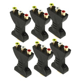 Maxbell Male to 3 RCA Video Audio Adapter AV Converter for 1080P DVD