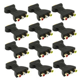 Maxbell Male to 3 RCA Video Audio Adapter AV Converter for 1080P HDTV