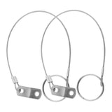 Maxbell 2pcs 316 Stainless Steel Quick Release Pin Lanyard for Boat Deck Hinge 150mm