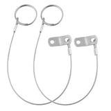 Maxbell 2pcs 316 Stainless Steel Quick Release Pin Lanyard for Boat Deck Hinge 150mm