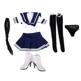 Maxbell 1/6 Female Sailor Uniform Outfits + High Heel Shoes for 12" Action Figures