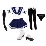 Maxbell 1/6 Female Sailor Uniform Outfits + High Heel Shoes for 12" Action Figures
