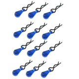 Maxbell Metal Body Clip R-Shape Pins with Pull Tabs for 1/8 1/10 Scale RC Car