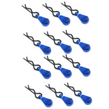 Maxbell Metal Body Clip R-Shape Pins with Pull Tabs for 1/8 1/10 Scale RC Car