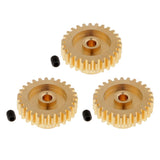 Maxbell 3Pcs 27T Teeth Motor Pinion Gear Upgrade for WLtoys A959 RC High Speed Buggy