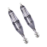 Maxbell 2 Pieces Luminous Octopus Squid Jig Hook 12cm Saltwater Fishing Lure Bait