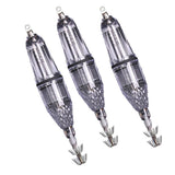 Maxbell 3 Pieces Luminous Octopus Squid Jig Hook 12cm Saltwater Fishing Lure Bait