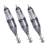Maxbell 3 Pieces Luminous Octopus Squid Jig Hook 12cm Saltwater Fishing Lure Bait