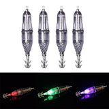 Maxbell 4 Pieces Luminous Octopus Squid Jig Hook 12cm Saltwater Fishing Lure Bait