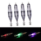 Maxbell 4 Pieces Luminous Octopus Squid Jig Hook 12cm Saltwater Fishing Lure Bait