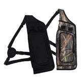 Maxbell 2 Pieces Archery Quiver Backpack Hunting Bag Compound Recurve Bow Holder