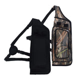 Maxbell 2 Pieces Archery Quiver Backpack Hunting Bag Compound Recurve Bow Holder