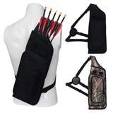 Maxbell 2 Pieces Archery Quiver Backpack Hunting Bag Compound Recurve Bow Holder
