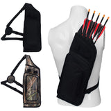 Maxbell 2 Pieces Archery Quiver Backpack Hunting Bag Compound Recurve Bow Holder