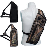 Maxbell 2 Pieces Archery Quiver Backpack Hunting Bag Compound Recurve Bow Holder