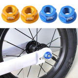 Maxbell 2 Pair Kids Bike Hubs Nut M10 Folding Balance Bike Wheel Hubs Axle Nuts
