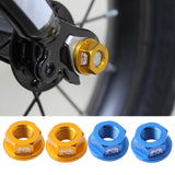 Maxbell 2 Pair Kids Bike Hubs Nut M10 Folding Balance Bike Wheel Hubs Axle Nuts