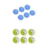 Maxbell 12pcs Silicone Tennis Racquet Racket Vibration Damper Shock Absorber  Blue