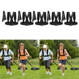 Maxbell Black Sled Harness Resistance Training Tire, Pull Strap Speed Exerciser Belt