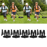 Maxbell Black Sled Harness Resistance Training Tire, Pull Strap Speed Exerciser Belt