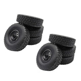 Maxbell 8 Pieces Rubber Wheel Tire Tyres for WPL Military Truck RC Car Upgrade Parts
