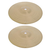 Maxbell 2 Pack of Brass Alloy Splash Crash Cymbal Hi Hat Cymbals for Drum Set 8inch