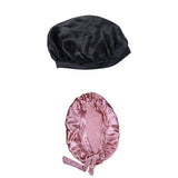 Maxbell 2x Satin Soft Adjustable Night Sleeping Cap Hat Wrap Hair Protection Bonnet