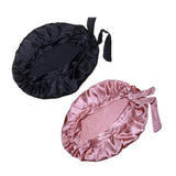 Maxbell 2x Satin Soft Adjustable Night Sleeping Cap Hat Wrap Hair Protection Bonnet