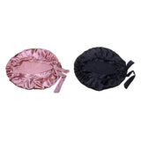 Maxbell 2x Satin Soft Adjustable Night Sleeping Cap Hat Wrap Hair Protection Bonnet