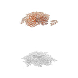 Maxbell 60Pcs/lot Large Filigree Leaf Branches Jewelry Making Findings