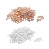 Maxbell 60Pcs/lot Large Filigree Leaf Branches Jewelry Making Findings