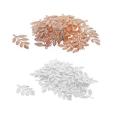 Maxbell 60Pcs/lot Large Filigree Leaf Branches Jewelry Making Findings