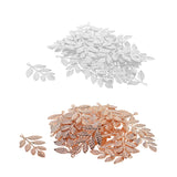 Maxbell 60Pcs/lot Large Filigree Leaf Branches Jewelry Making Findings