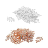 Maxbell 60Pcs/lot Large Filigree Leaf Branches Jewelry Making Findings